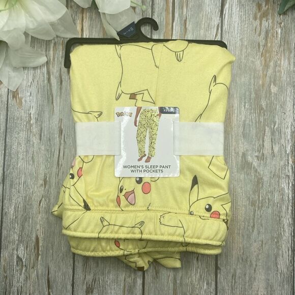 Women’s Juniors Pokemon Pikachu Print Lounge Pajama Sleep Pants Size XS - Picture 1 of 5
